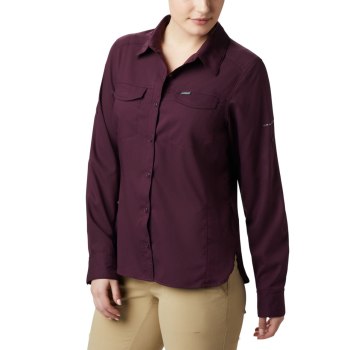 Columbia Silver Ridge Lite Long Sleeve, Camisa Negros Rosas Para Mujer | 257904-CWT